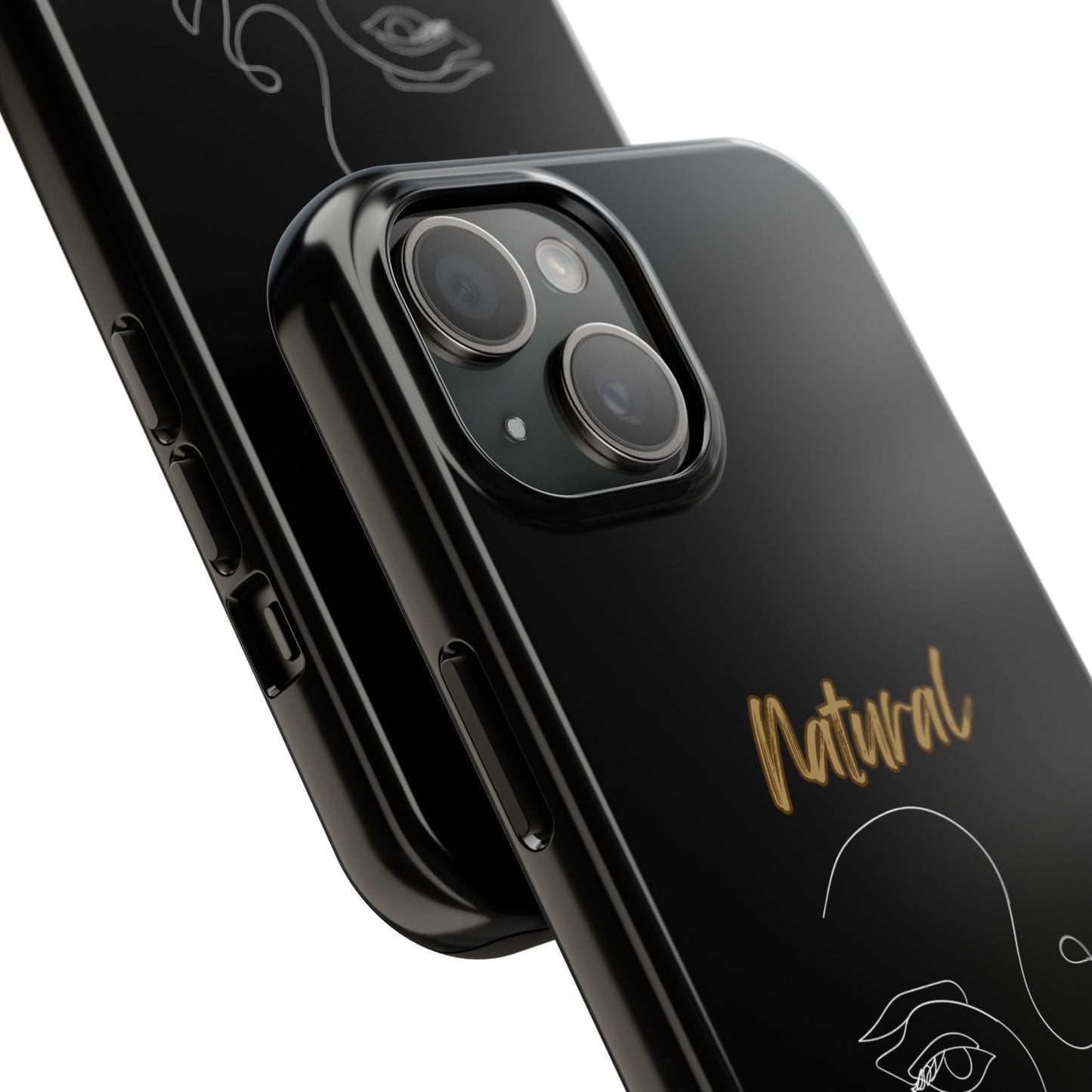Natural Woman Looking (WL) Tough Phone Cases BLACK