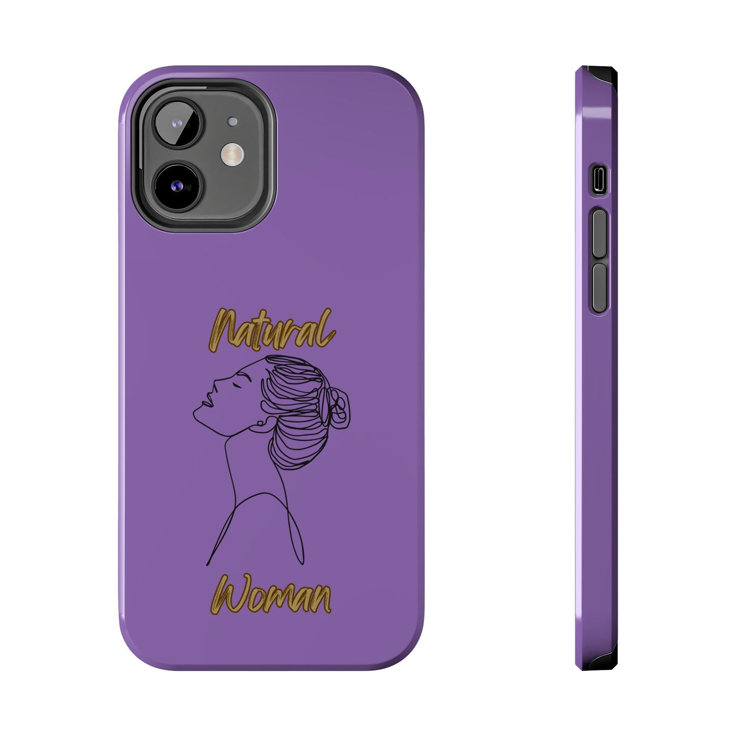Natural Woman Wet Bun (BL) Tough Phone Cases LIGHT PURPLE