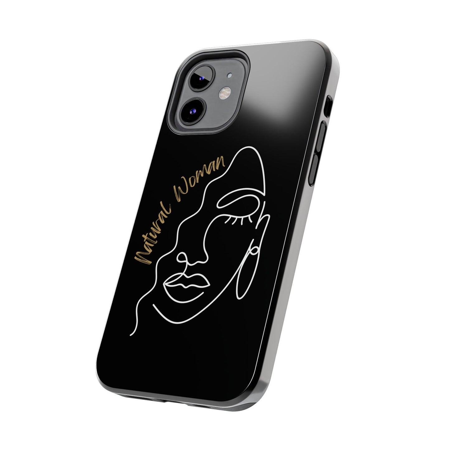 Natural Woman Half Face (WL)Tough Phone Case BLACK