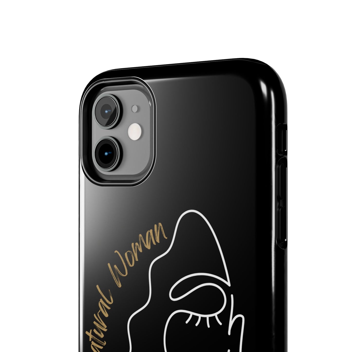 Natural Woman Half Face (WL)Tough Phone Case BLACK