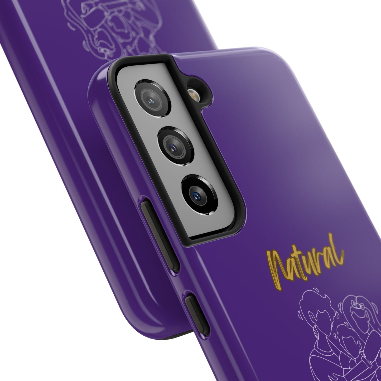Natural Woman Bear Hugs (WL) Tough Phone Cases PURPLE