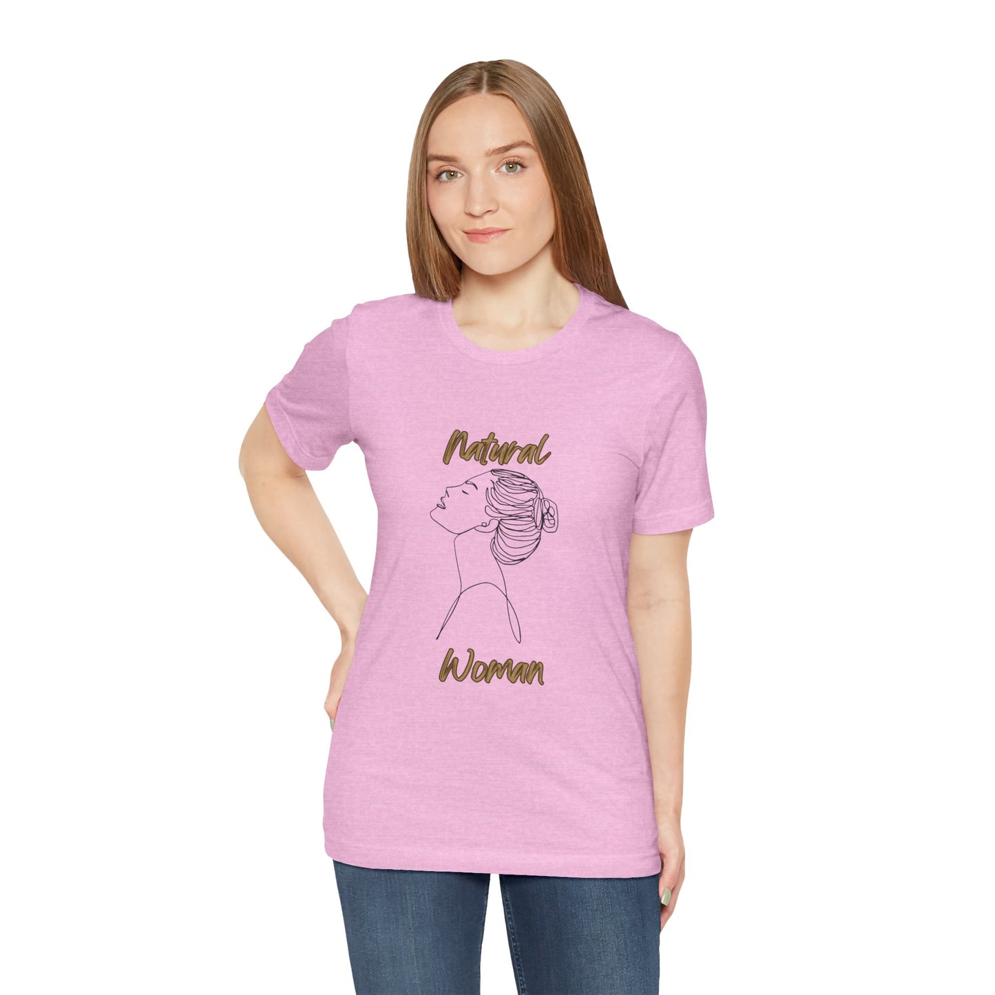 Natural Woman Wet Bun (BL) Short Sleeve T-Shirt