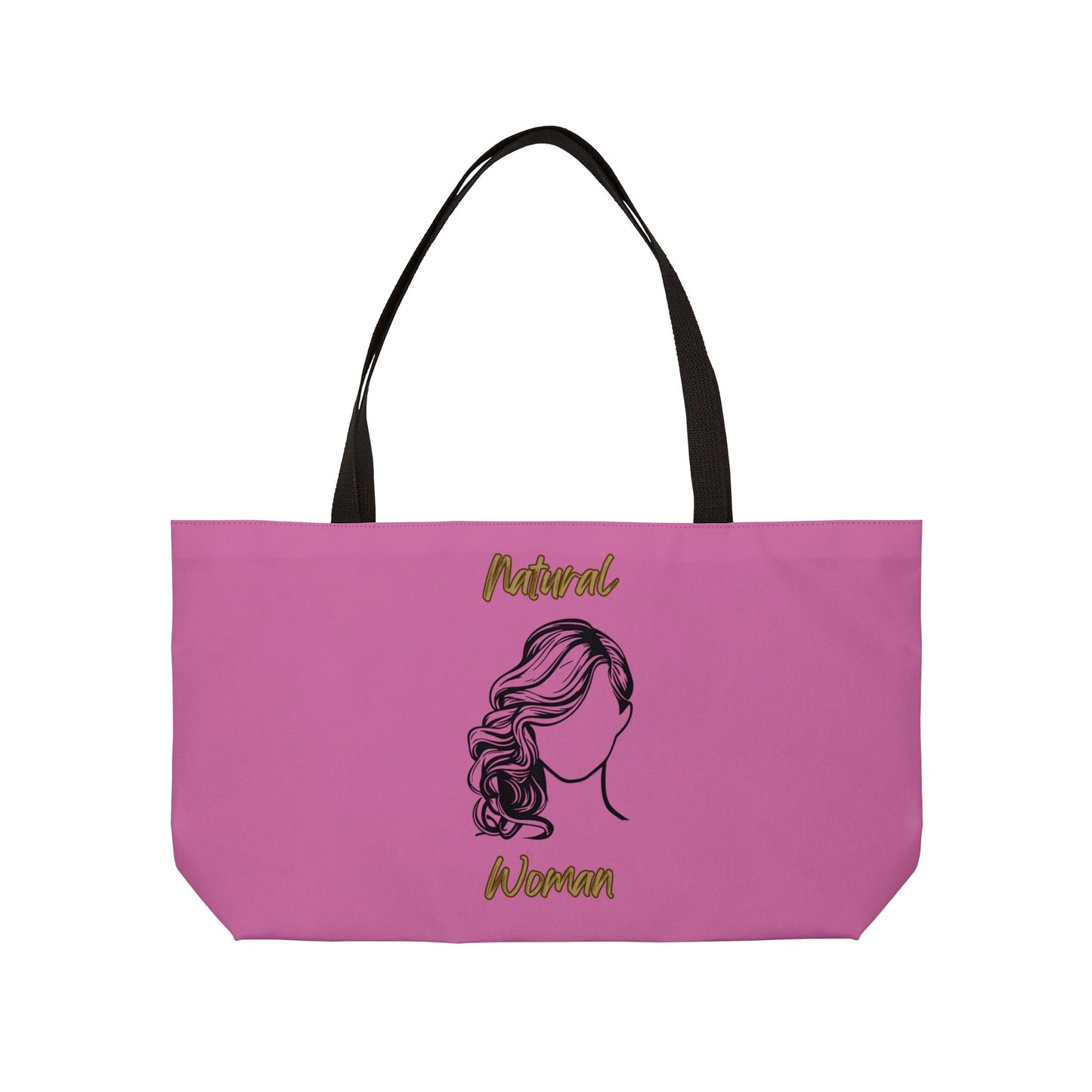 Natural Woman Long Curl (BL) Weekender Tote Bag LIGHT PINK