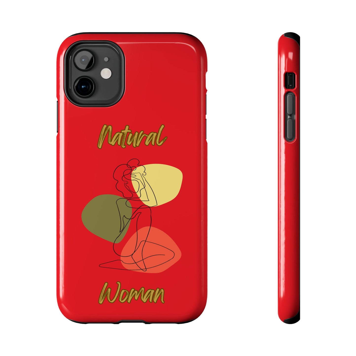 Natural Woman Colorful Pose (BL)Tough Phone Cases RED