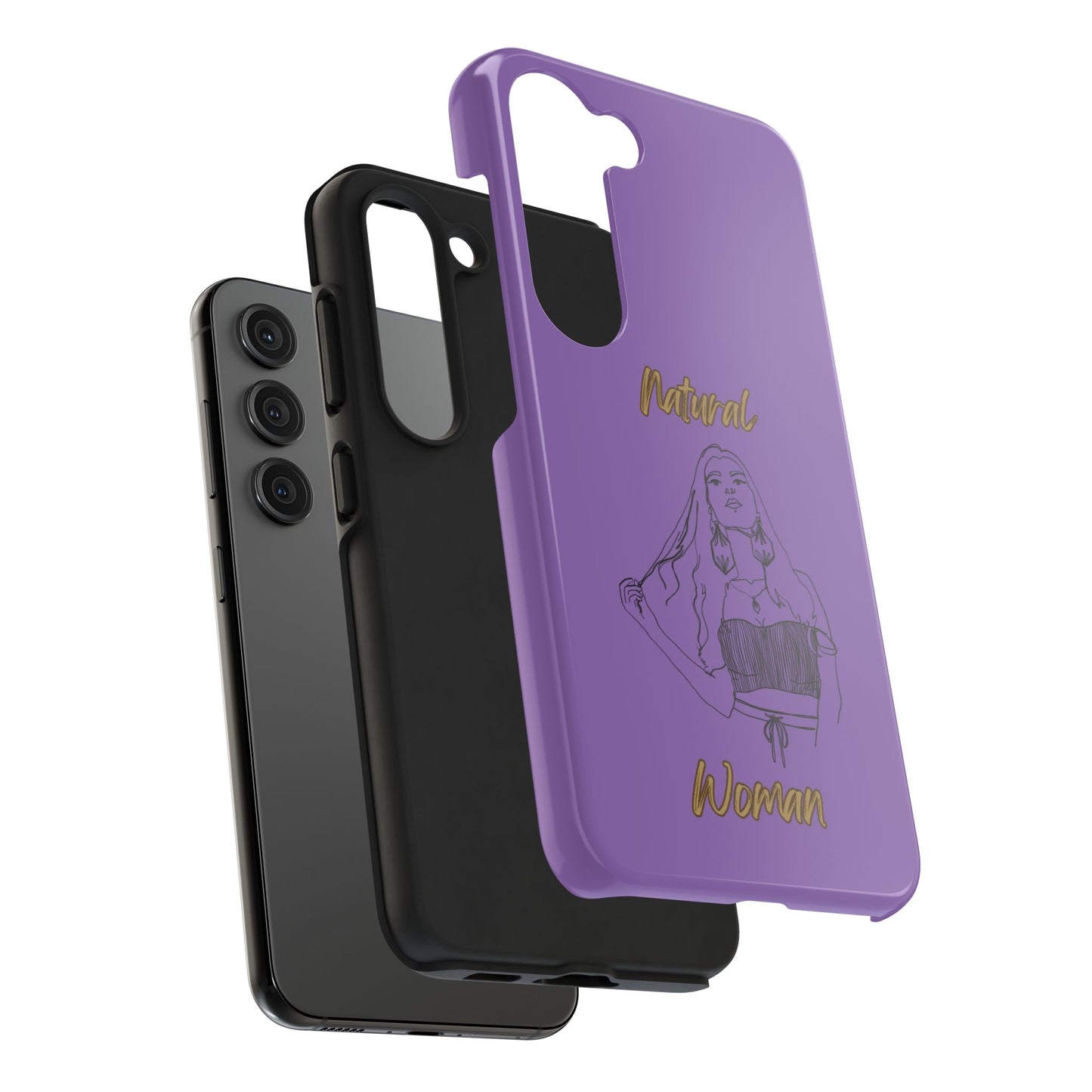 Natural Woman Thinking (BL)Tough Phone Cases LIGHT PURPLE
