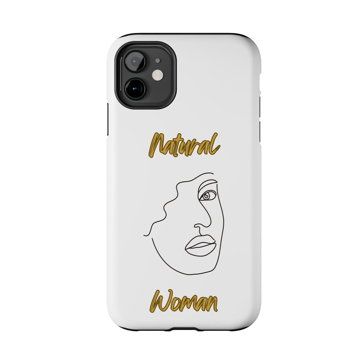 Natural Woman Peekaboo (BL)Tough Phone Cases WHITE
