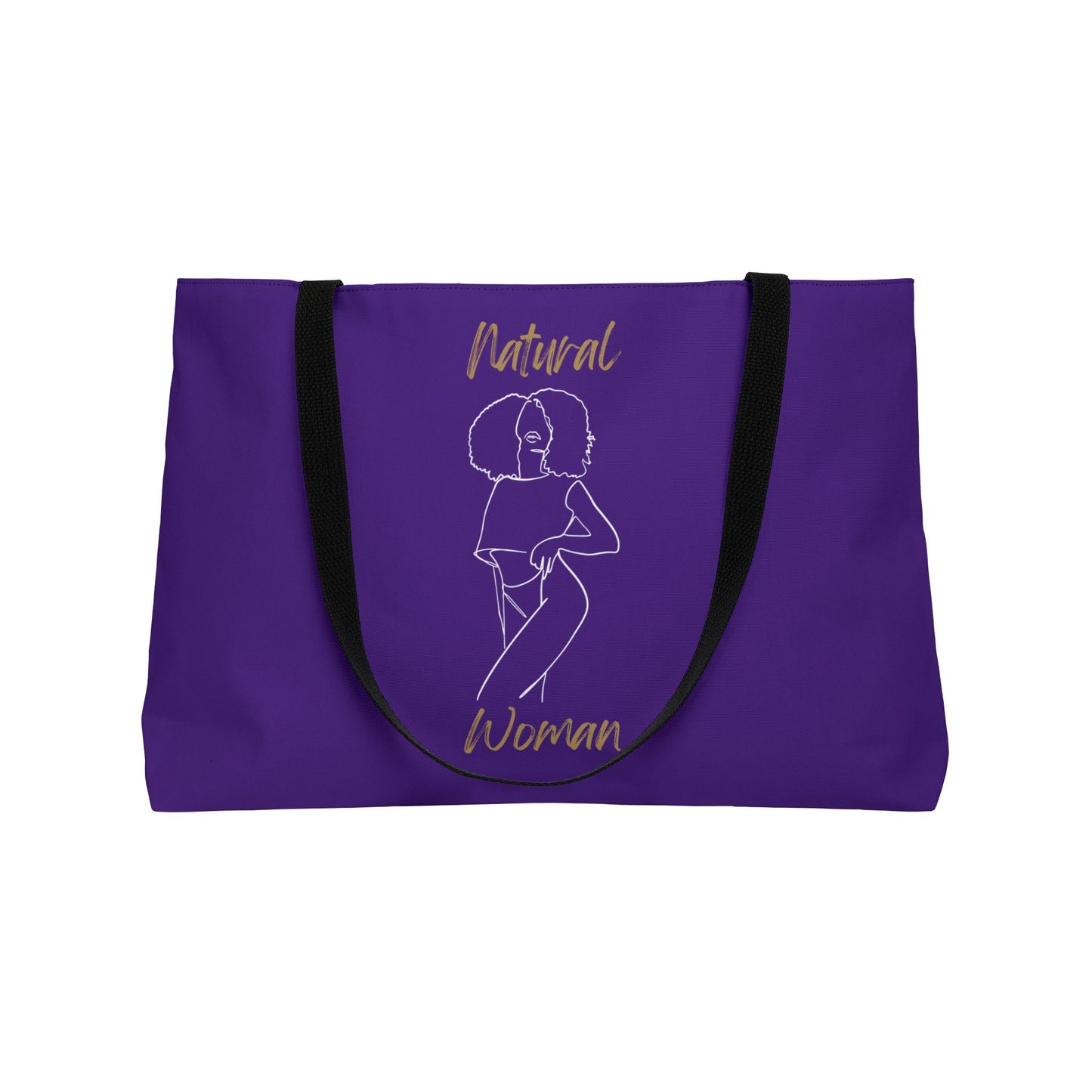 Natural Woman Pose (BL) Weekender Tote Bag PURPLE