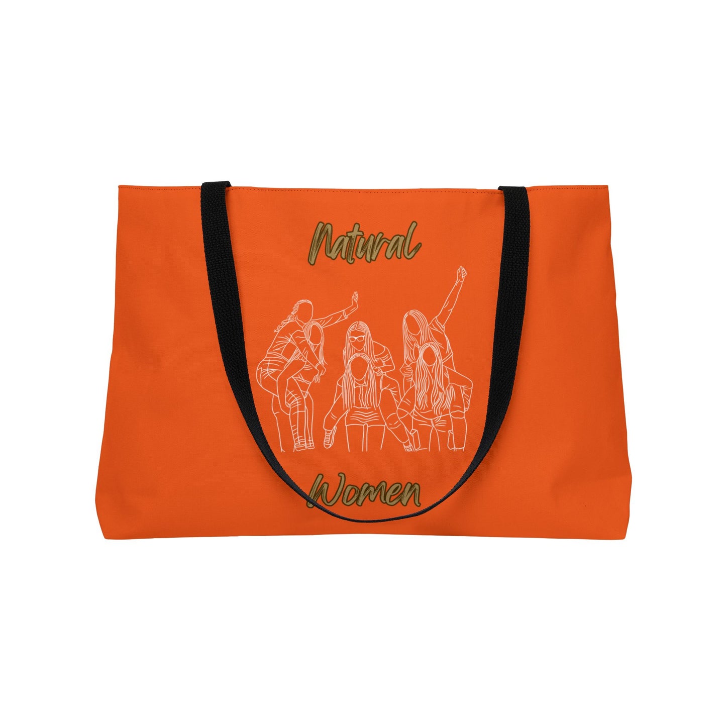 Natural Women Piggy Back (WL) Weekender Tote Bag ORANGE