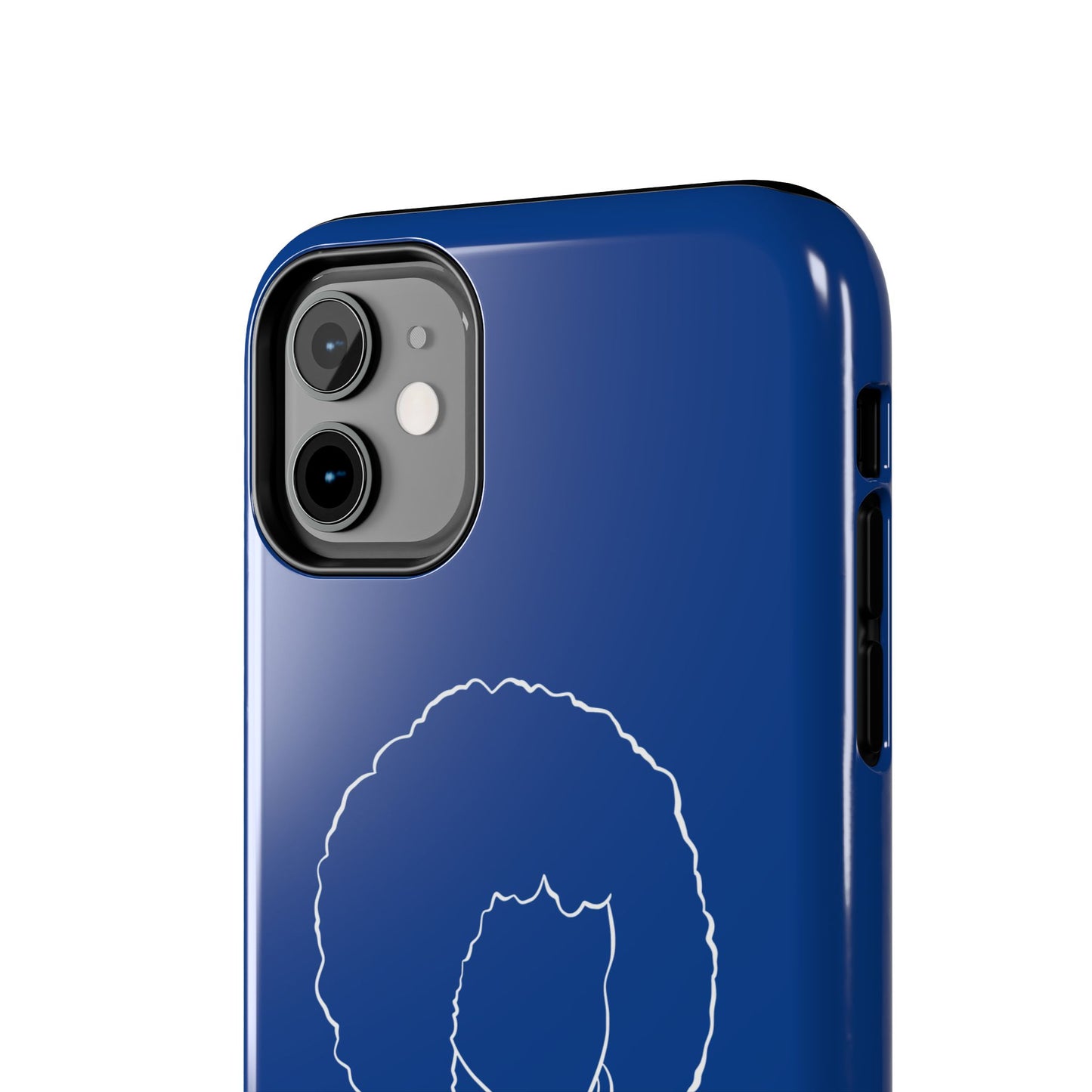 Natural Woman Afro (WL)Tough Phone Cases DARK BLUE