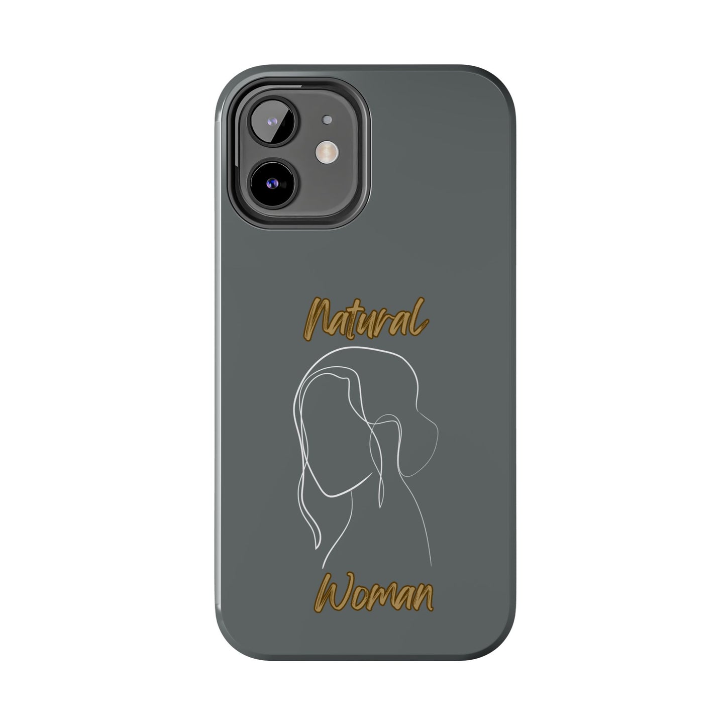 Natural Woman Hanging Hair (WL) Tough Phone Cases DARK GREY
