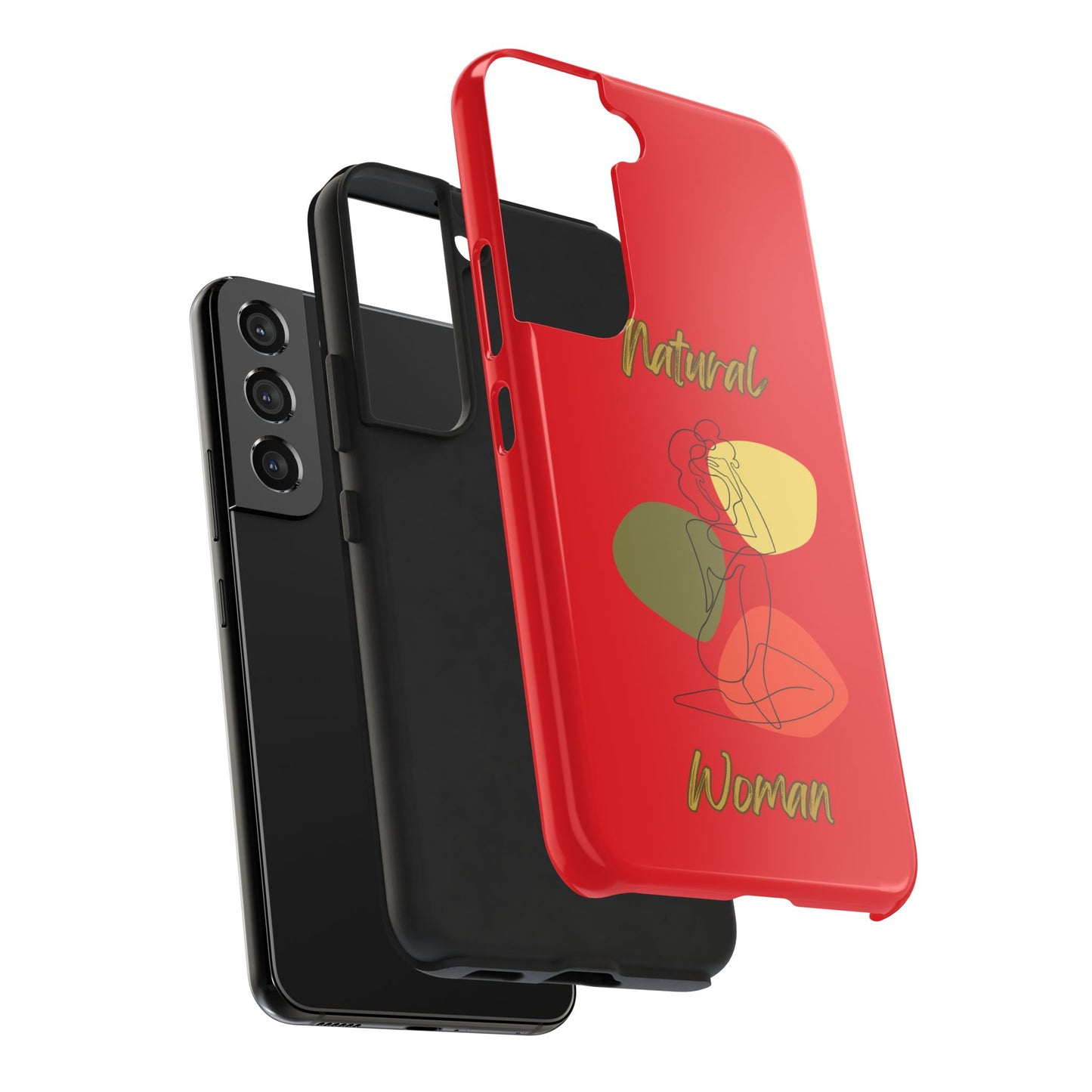 Natural Woman Colorful Pose (BL)Tough Phone Cases RED