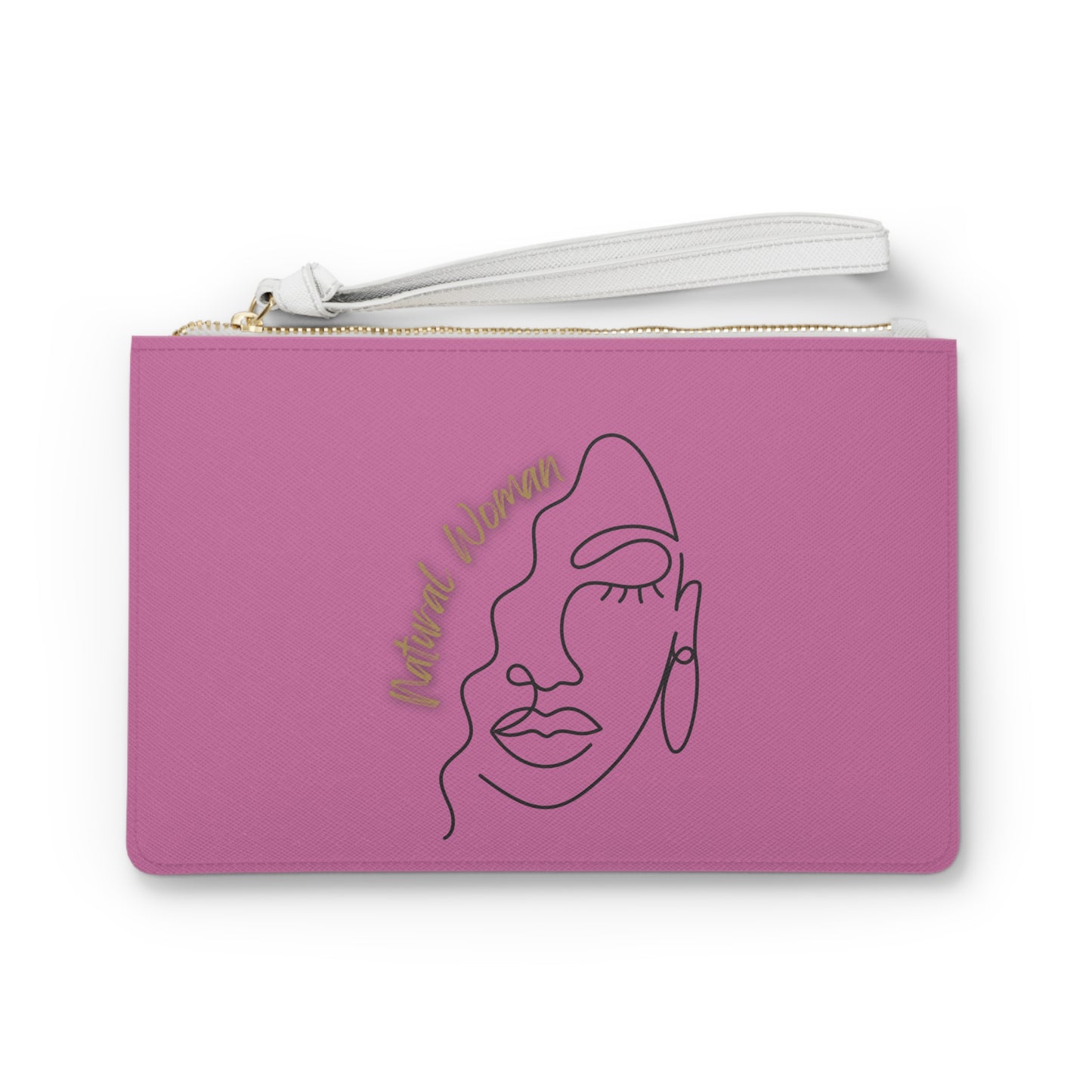 Natural Woman Half Face (BL) Clutch Bag LIGHT PINK