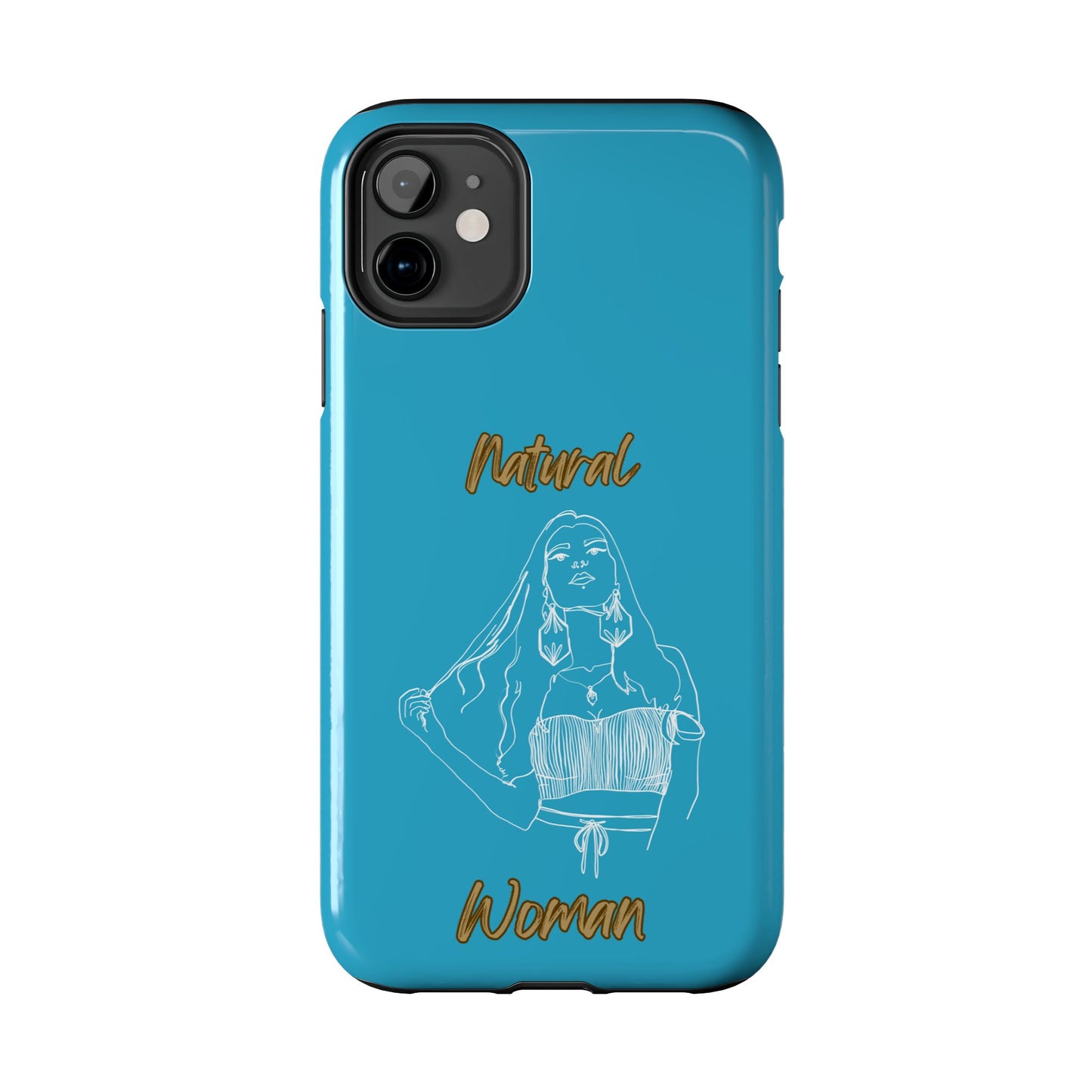 Natural Woman Thinking (WL)Tough Phone Cases TURQUOISE