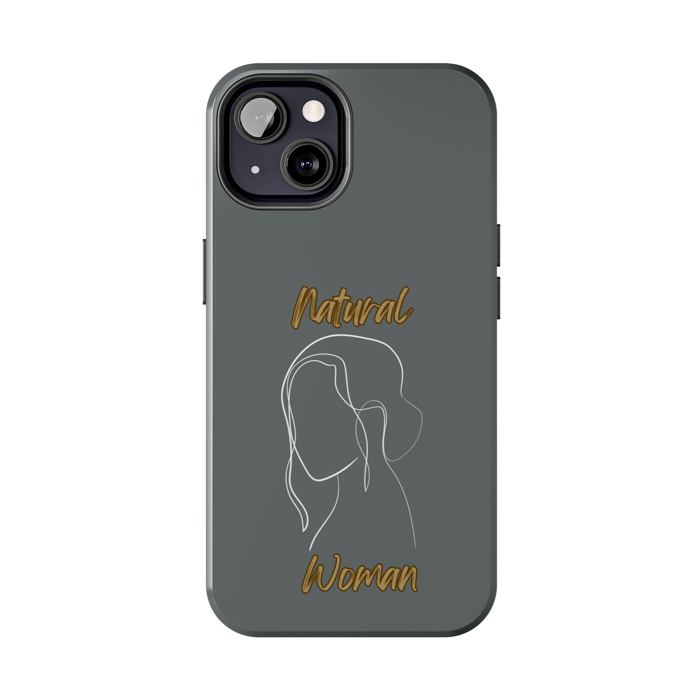 Natural Woman Hanging Hair (WL) Tough Phone Cases DARK GREY