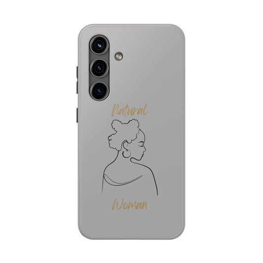 Natural Woman Twists (BL) Tough Phone Cases LIGHT GREY