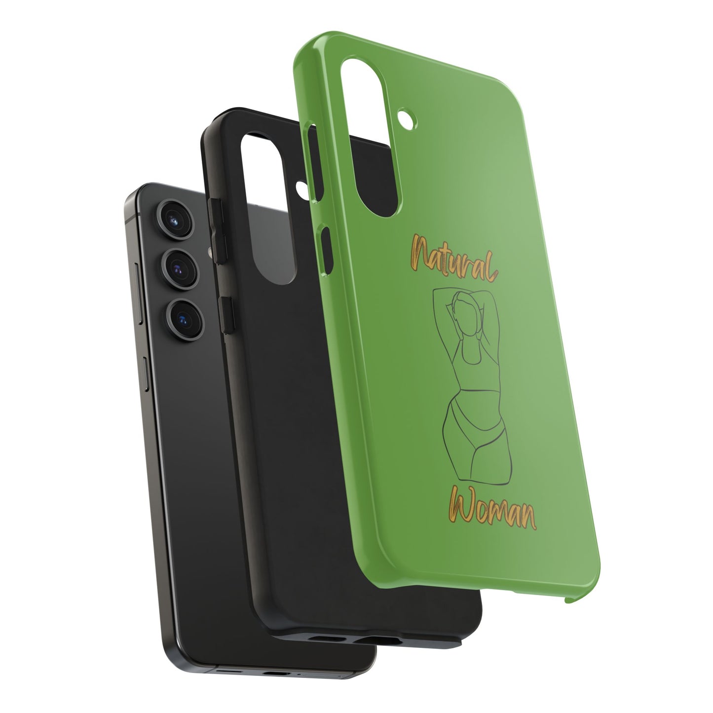 Natural Woman I Love Me (BL)Tough Phone Cases GREEN
