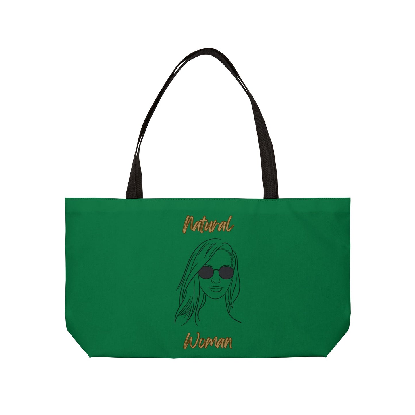 Natural Woman Shades (BL) Weekender Tote Bag DARK GREEN