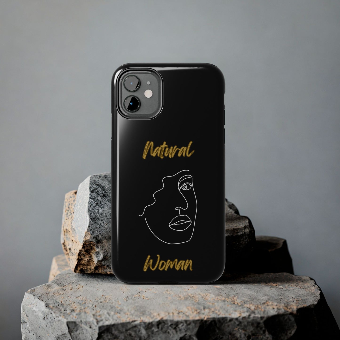 Natural Woman Peekaboo (WL)Tough Phone Cases BLACK