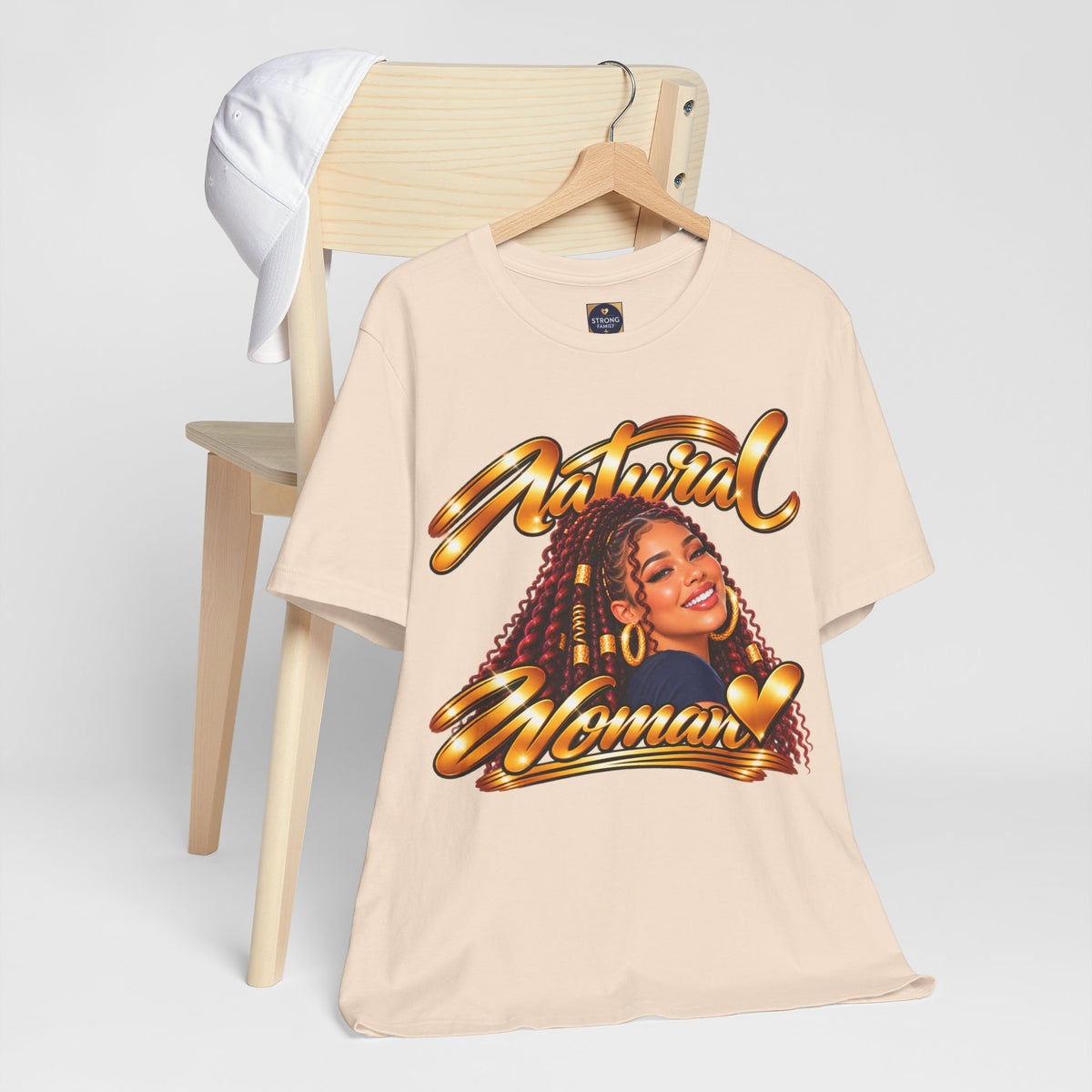 Natural Woman Twists Graphic Tee | Burgundy Twists | Women's Hair Identity T-Shirt