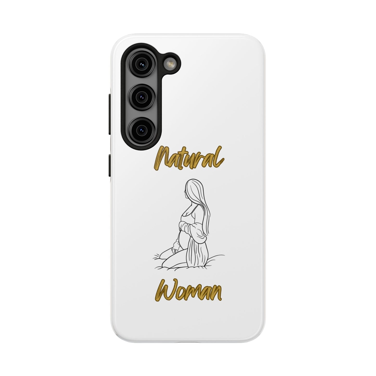 Natural Woman Expecting (BL)Tough Phone Cases WHITE