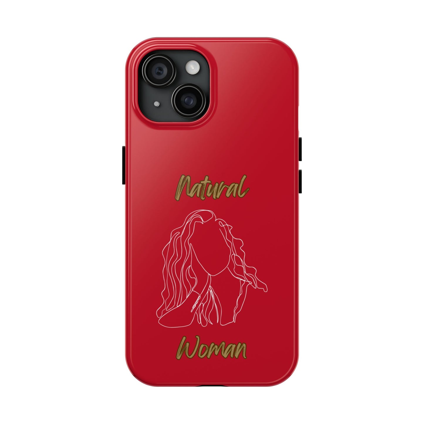 Natural Woman Relaxed (WL) Tough Phone Cases DARK RED