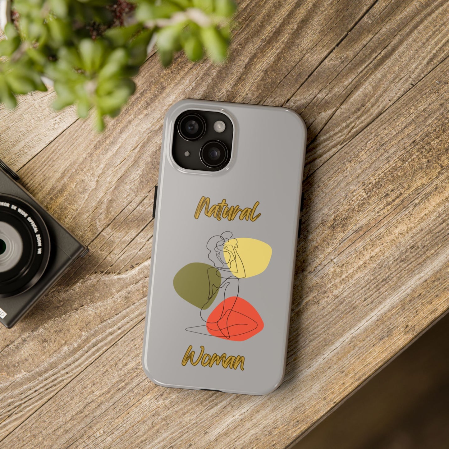 Natural Woman Colorful Pose (BL)Tough Phone Cases LIGHT GREY