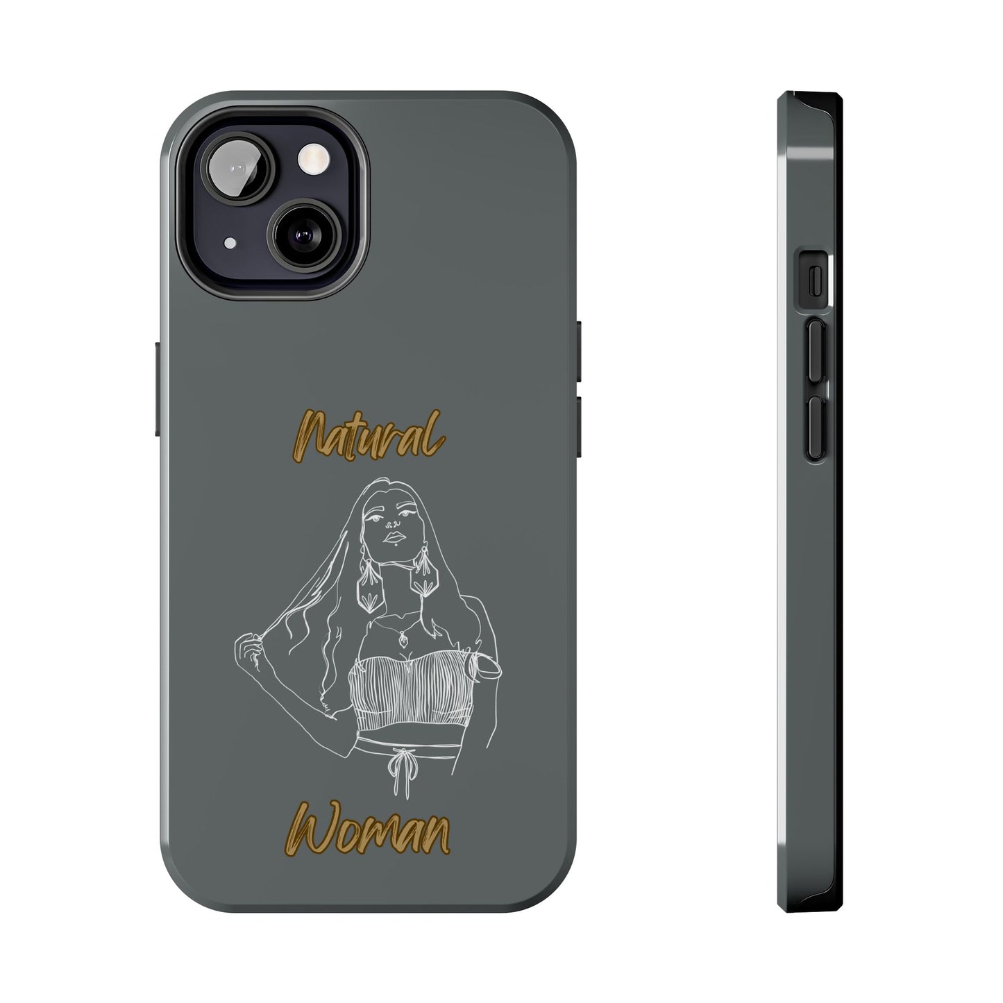 Natural Woman Thinking (WL)Tough Phone Cases DARK GREY