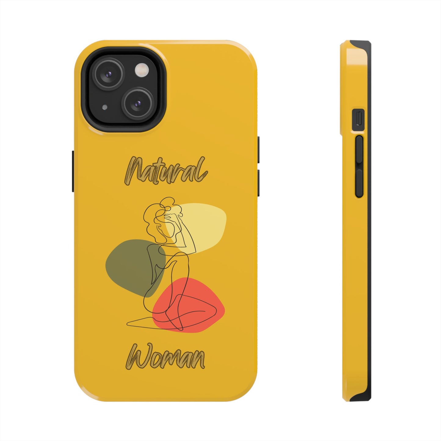 Natural Woman Colorful Pose (BL)Tough Phone Cases YELLOW