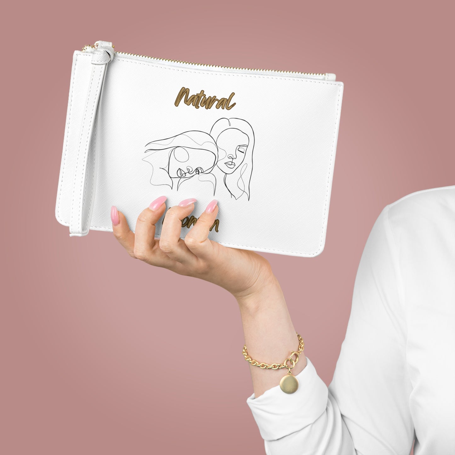 Natural Women Sisters (BL) Clutch Bag WHITE