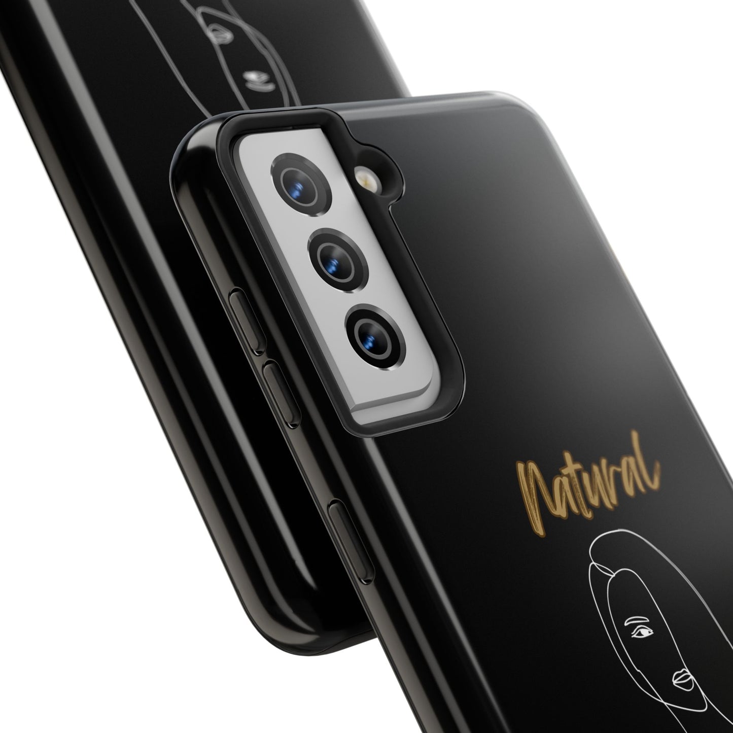 Natural Woman Covered Eye (WL)Tough Phone Cases BLACK