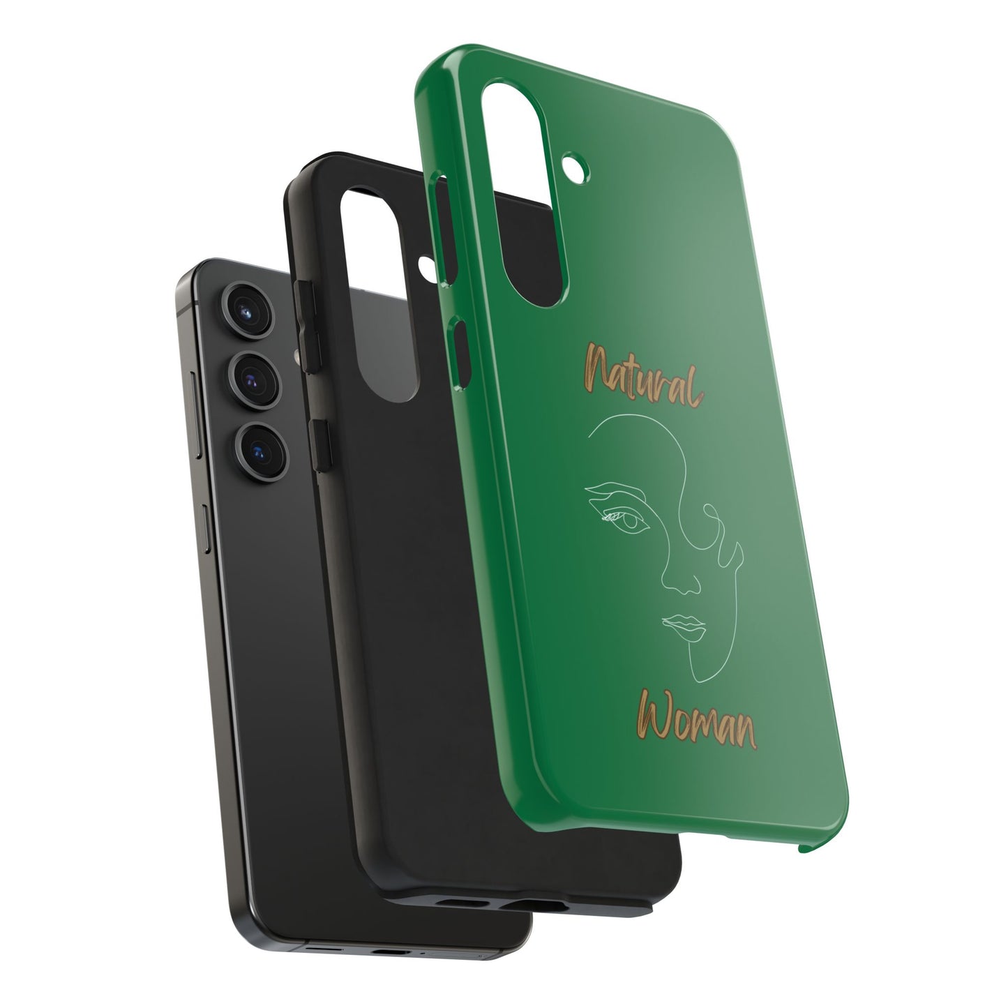 Natural Woman Looking (WL) Tough Phone Cases DARK GREEN