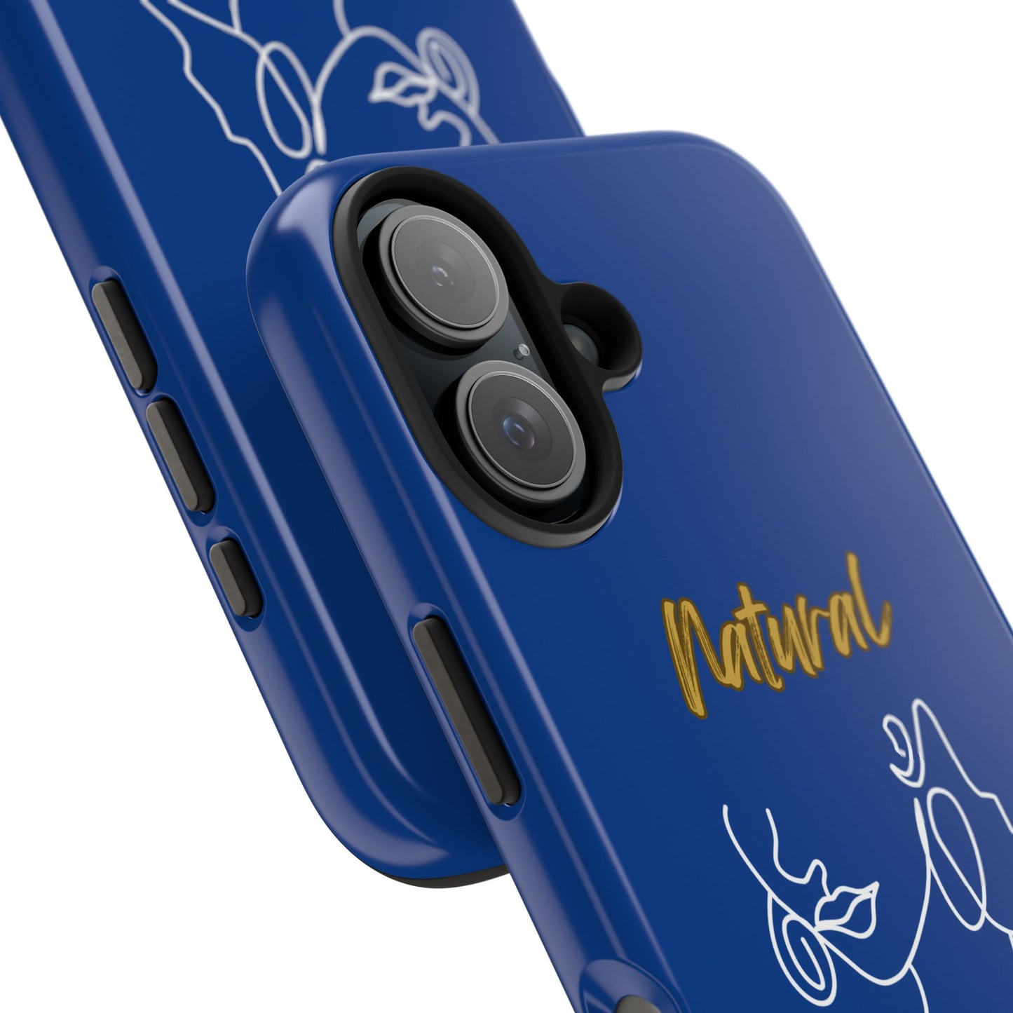 Natural Woman Lips (WL)Tough Phone Cases DARK BLUE