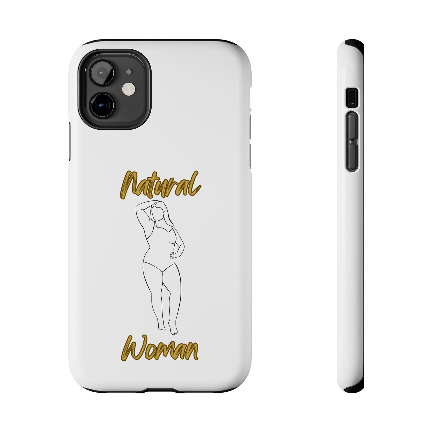 Natural Woman Looking Good (BL)Tough Phone Cases WHITE