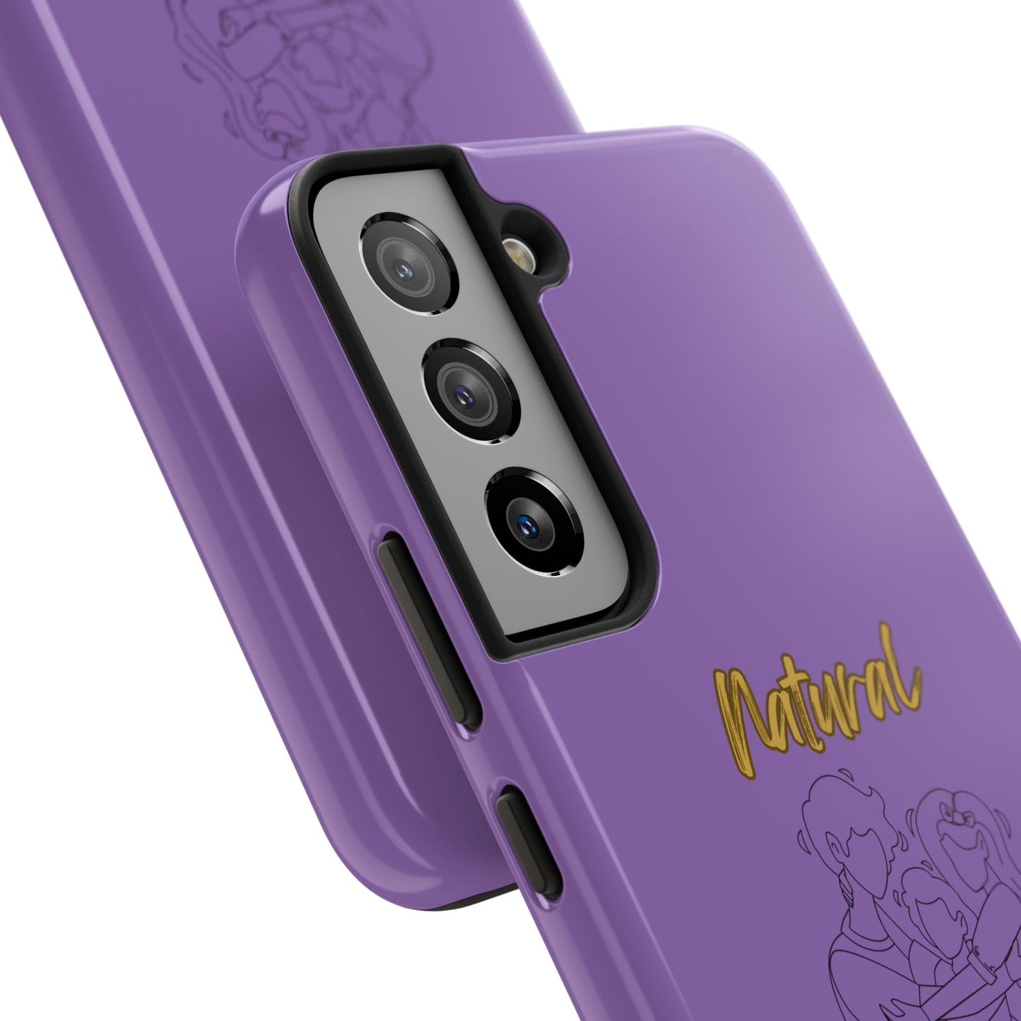 Natural Woman Bear Hugs (BL) Tough Phone Cases LIGHT PURPLE