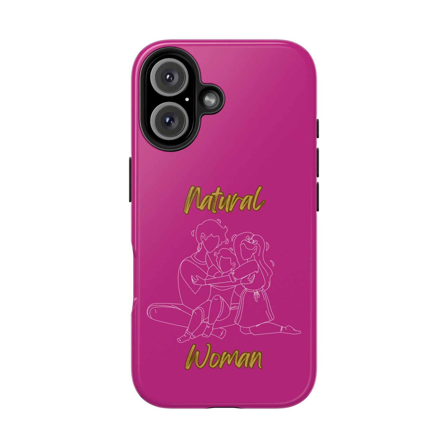 Natural Woman Bear Hugs (WL) Tough Phone Cases PINK