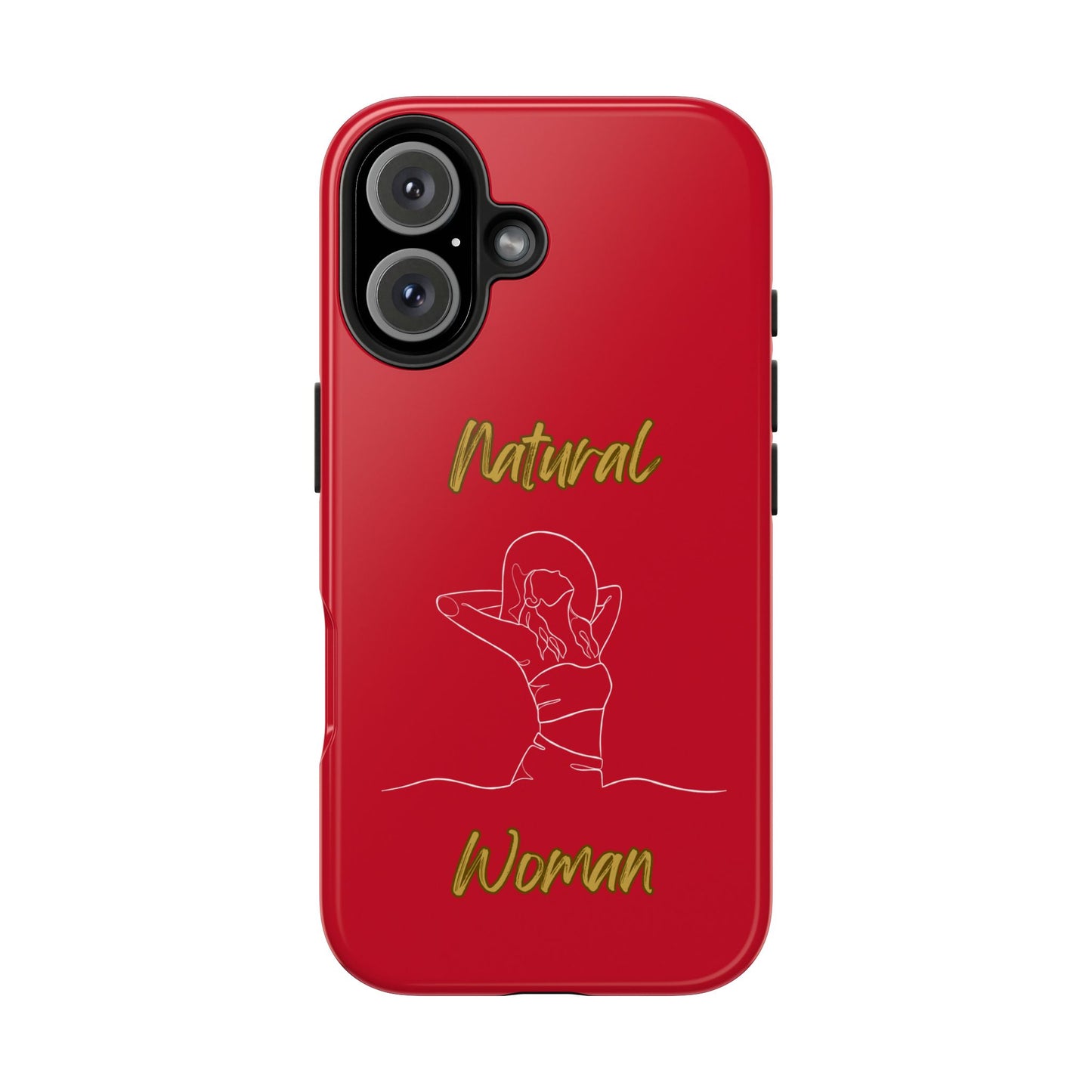 Natural Woman Sun Fun (WL)Tough Phone Cases DARK RED