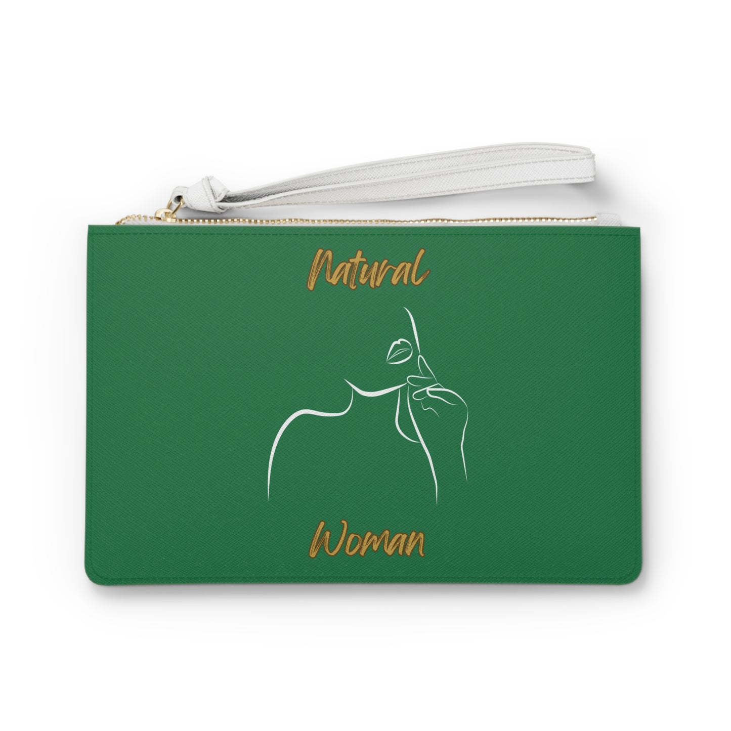 Natural Woman Chin Up (WL) Clutch Bag DARK GREEN