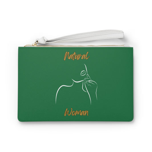 Natural Woman Chin Up (WL) Clutch Bag DARK GREEN