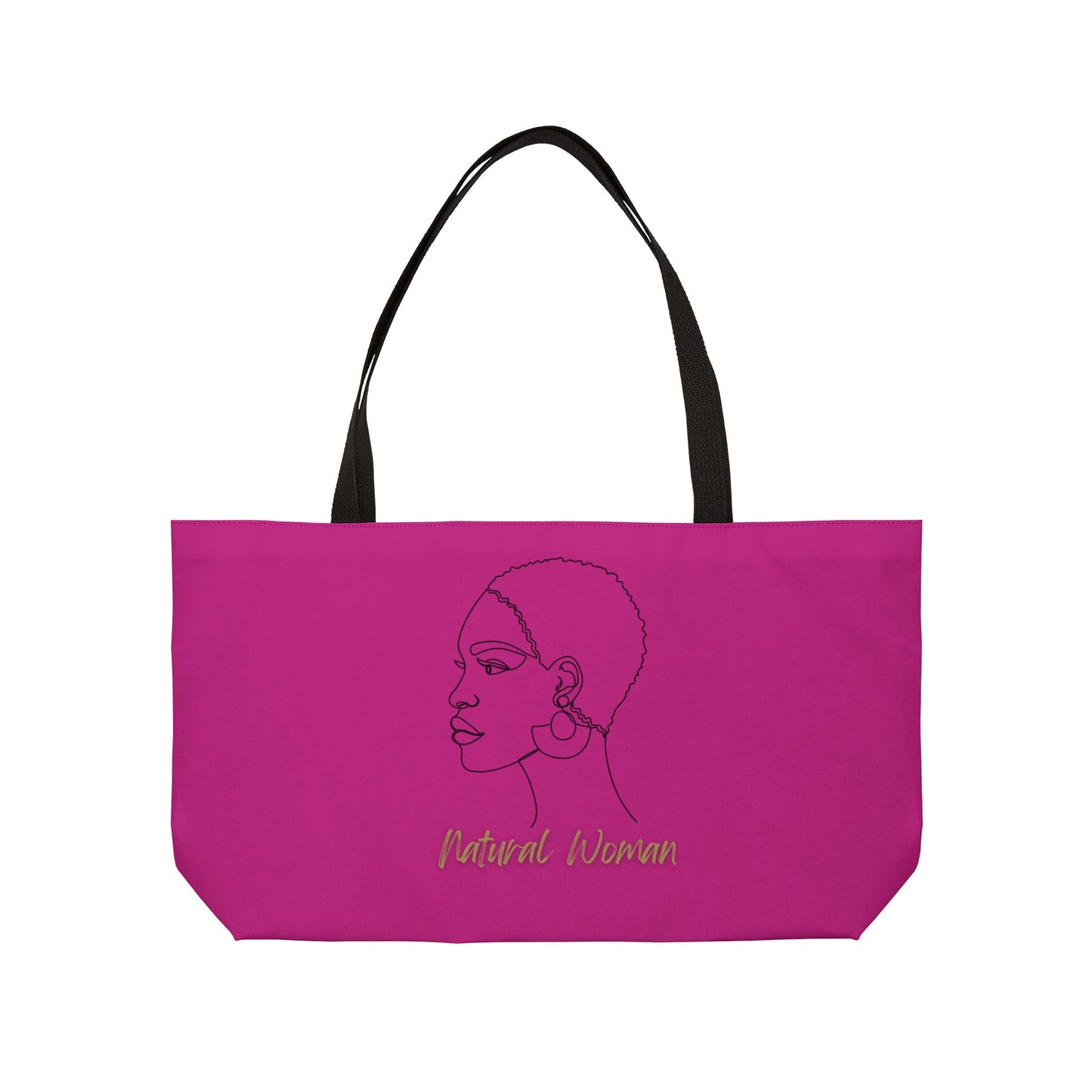 Natural Woman Finger Wave (BL) Weekender Tote Bag PINK