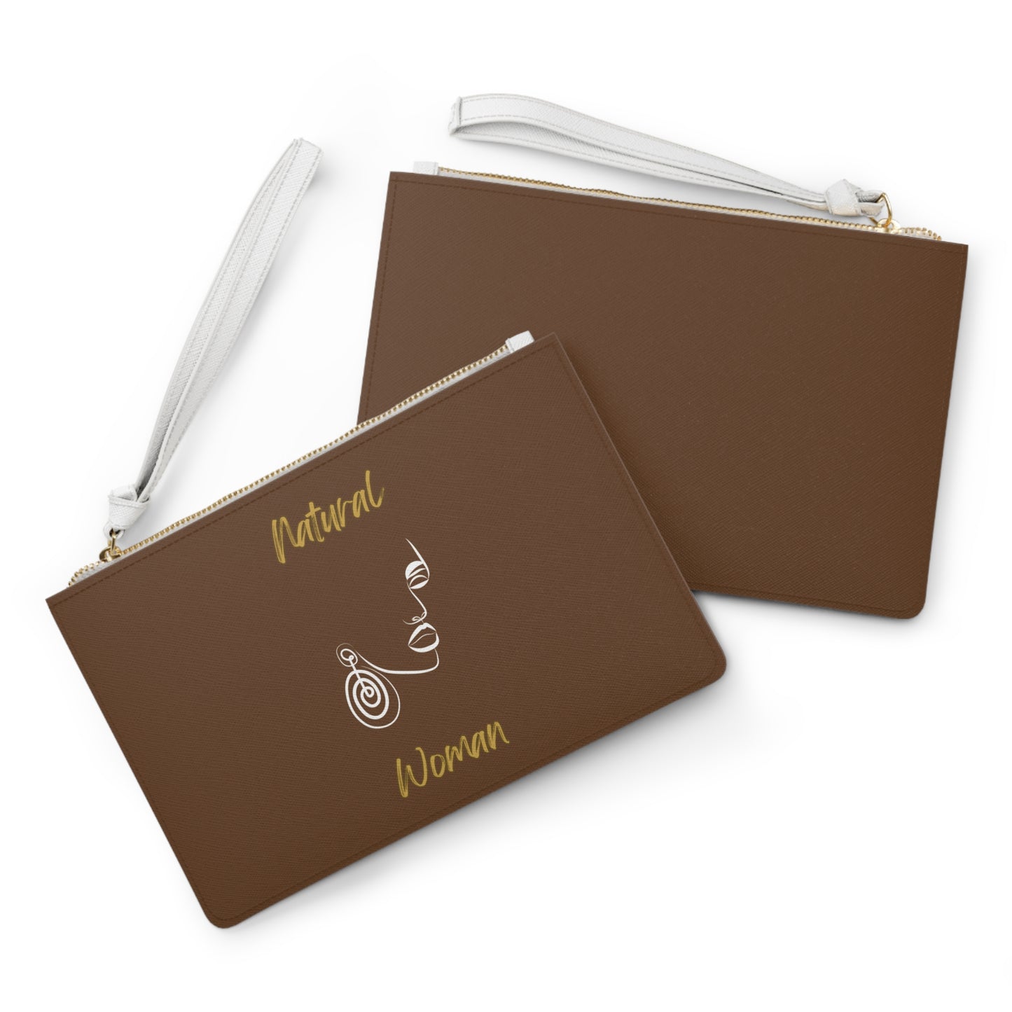 Natural Woman Music In My Soul (WL) Clutch Bag BROWN