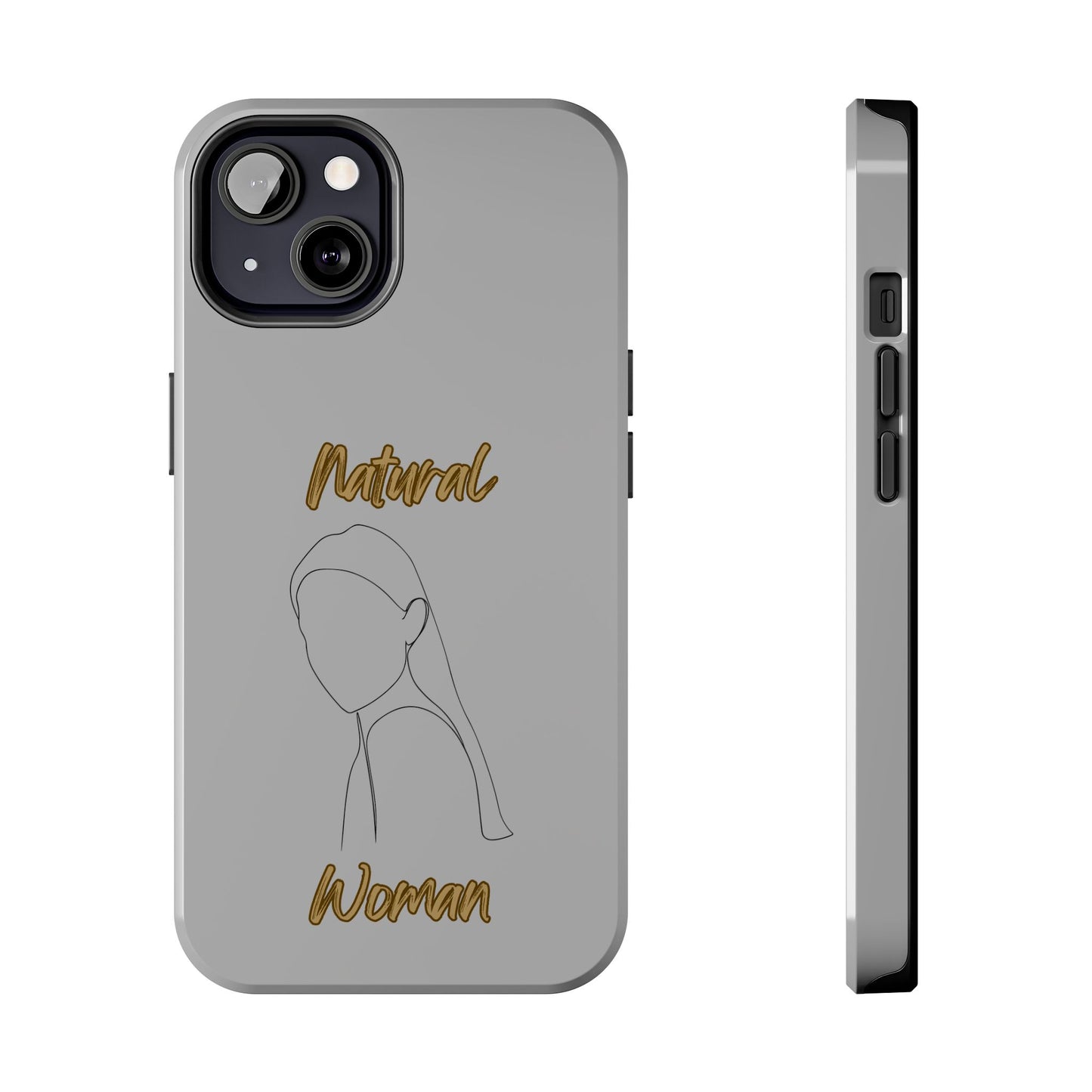 Natural Woman Tilted Look (BL) Tough Phone Cases LIGHT GREY