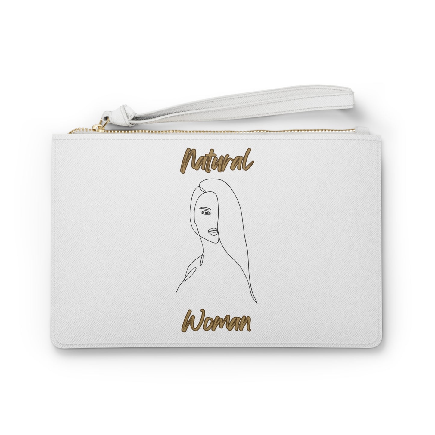 Natural Woman Covered Eye (BL) Clutch Bag WHITE