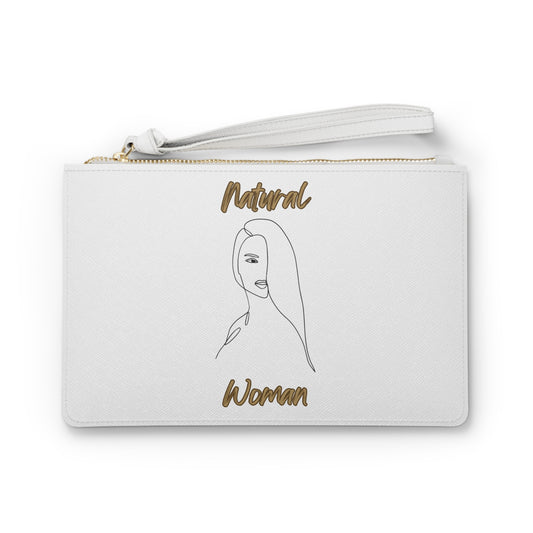 Natural Woman Covered Eye (BL) Clutch Bag WHITE