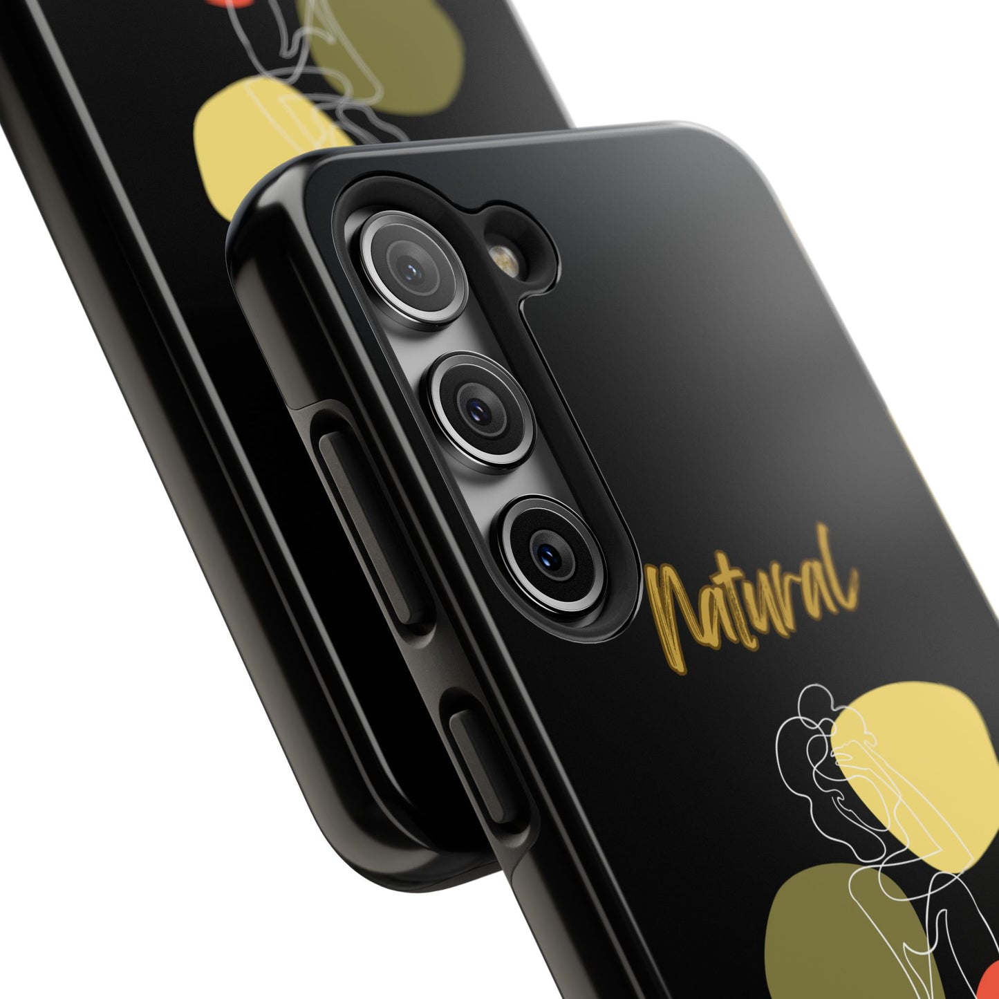 Natural Woman Colorful Pose (WL)Tough Phone Cases BLACK
