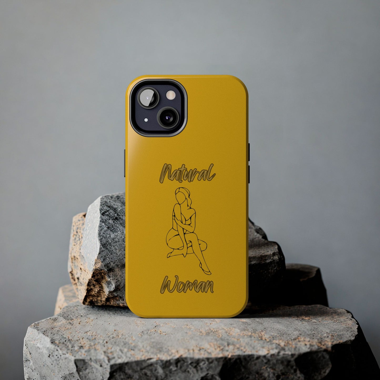 Natural Woman Shoulder Action (BL)Tough Phone Cases YELLOW