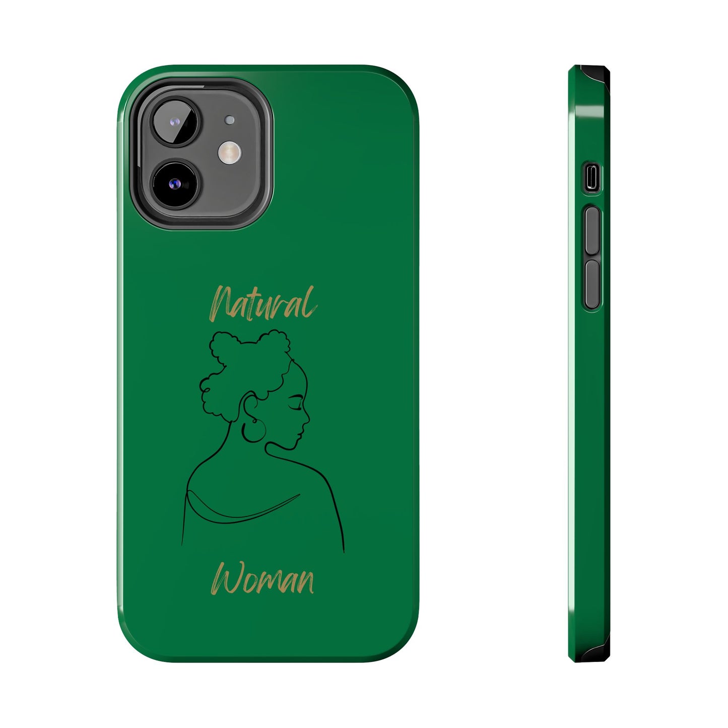 Natural Woman Twists (BL) Tough Phone Cases DARK GREEN