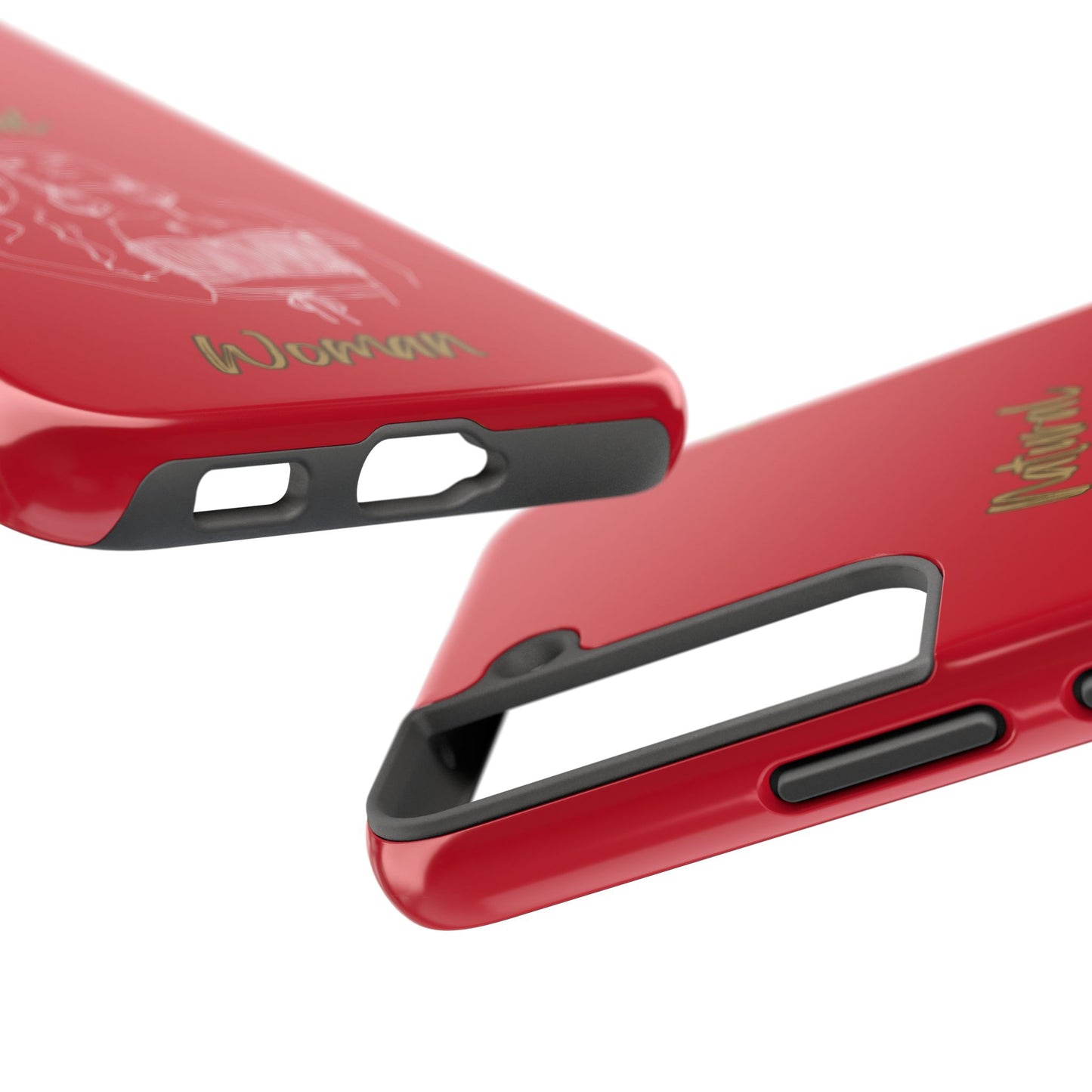 Natural Woman Thinking (WL)Tough Phone Cases DARK RED
