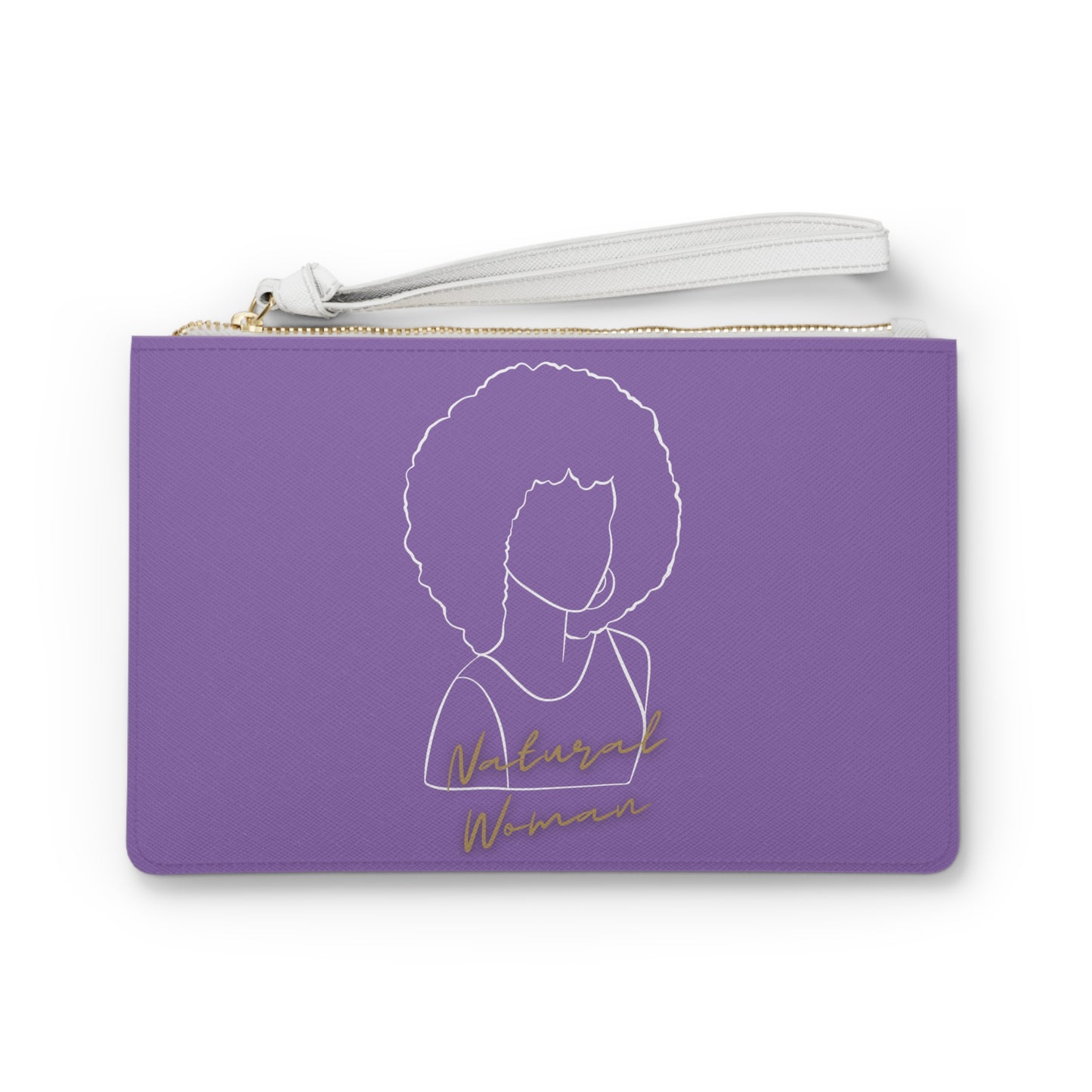 Natural Woman Afro (WL) Clutch Bag LIGHT PURPLE