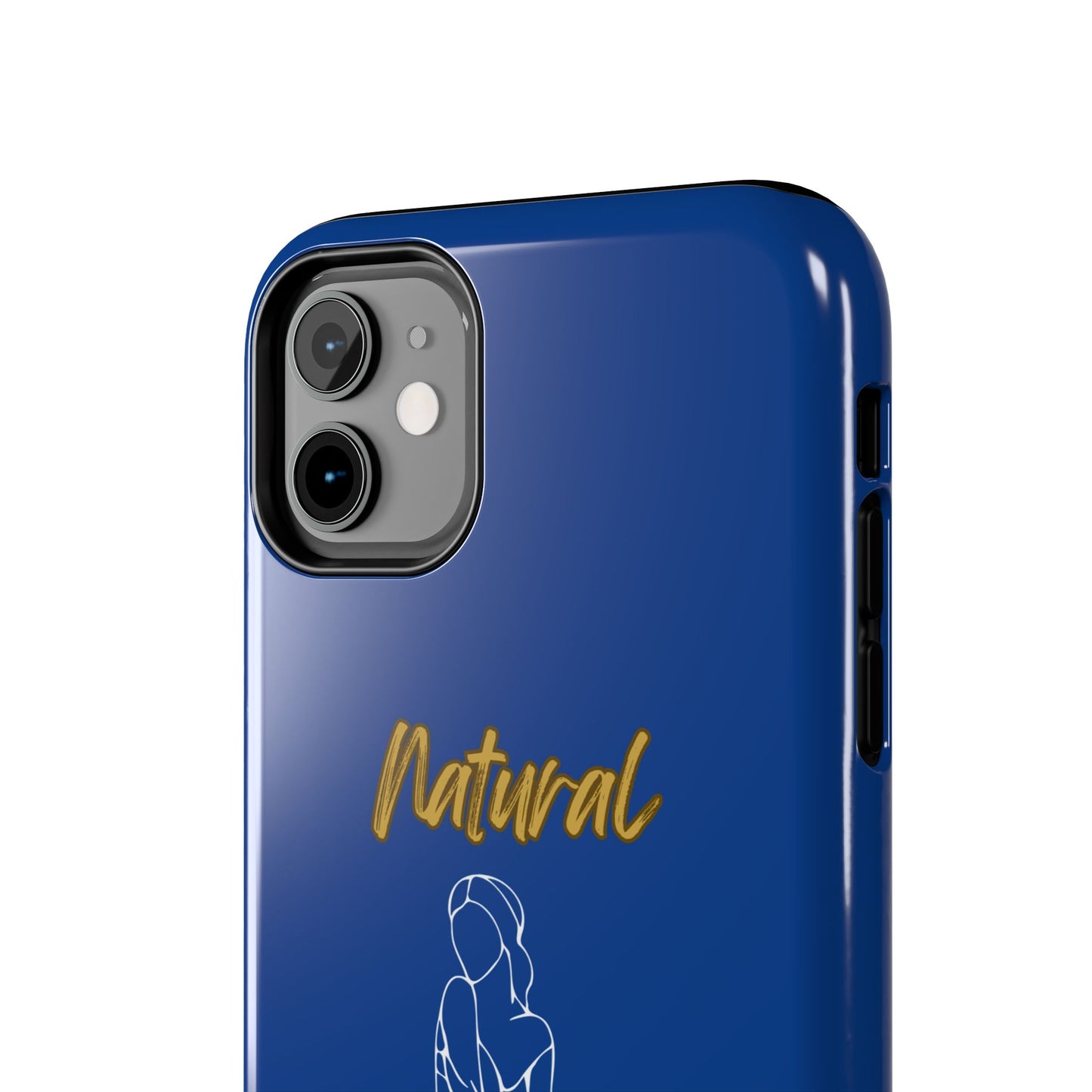 Natural Woman Shoulder Action (WL)Tough Phone Cases DARK BLUE