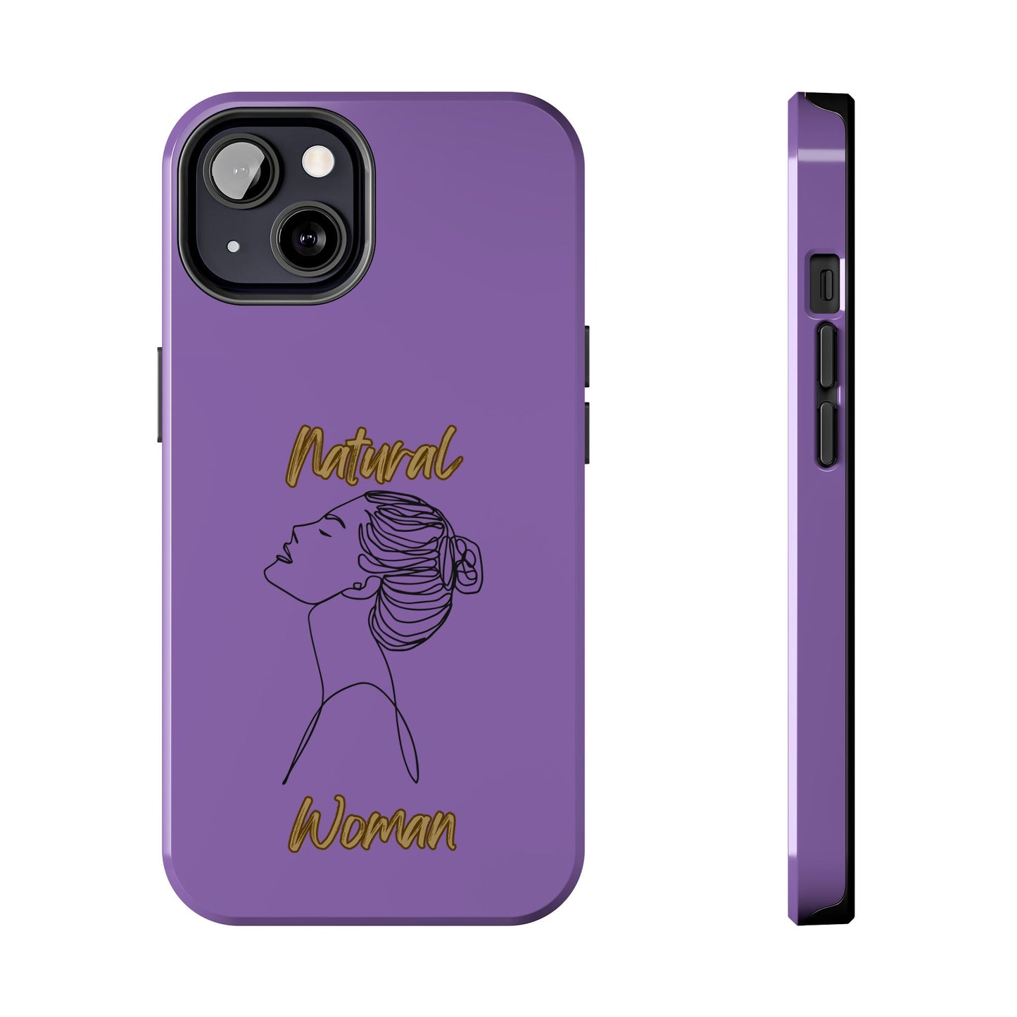 Natural Woman Wet Bun (BL) Tough Phone Cases LIGHT PURPLE